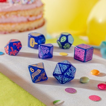 Happy Birthday kauliukų rinkinys - Streamers Q-WORKSHOP